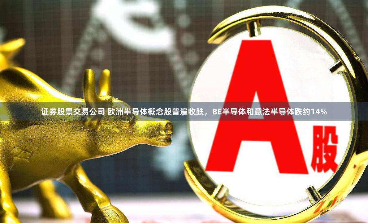证券股票交易公司 欧洲半导体概念股普遍收跌，BE半导体和意法半导体跌约14%